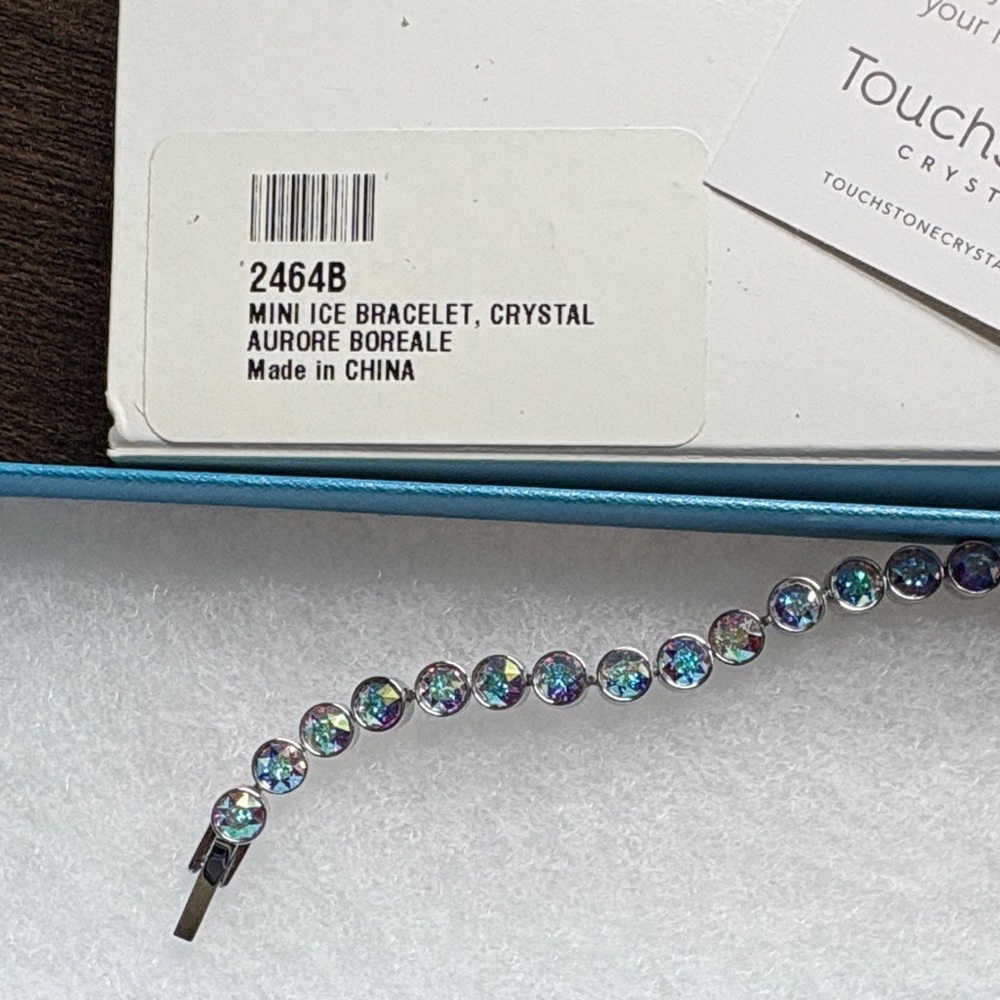 Touchstone Crystal Mini Ice Bracelet Crystal Aurore Boreale - Picture 3 of 5